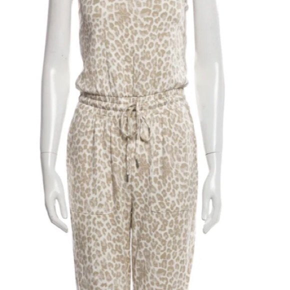 RACHEL ZOE Leopard Printed Scoop Neck Jumpsuit S - Picture 11 of 15